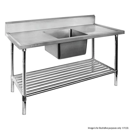 Kitchen Knock ASS-1270L Left S / Steel Sink / W1200-D700-H900 mm