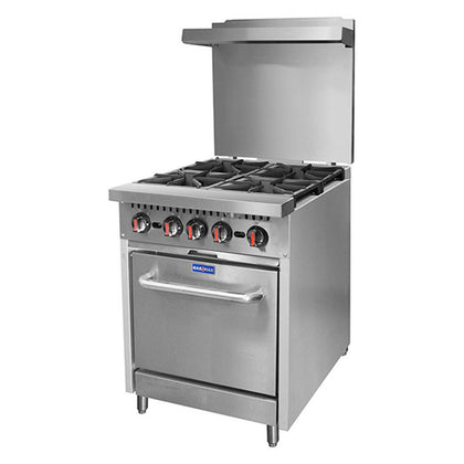FED S24(T) Gasmax 4 Burner With Oven Flame Failure
