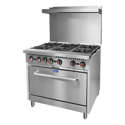 FED S36(T) - Gasmax 6 Burner with Oven Flame Failure