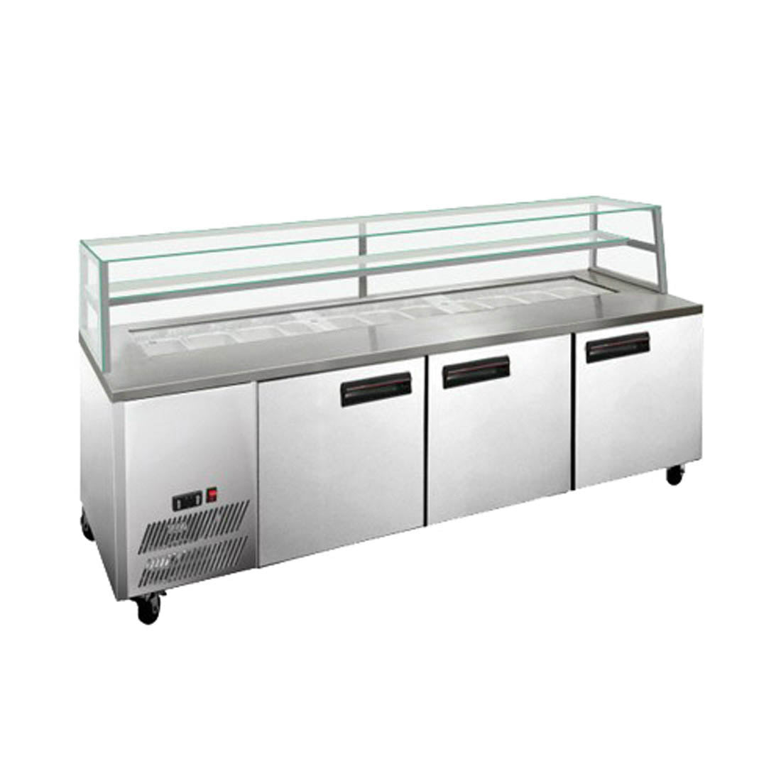 Thermaster SCB/21 three door DELUXE Sandwich Bar 2180mmW