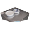 Brayco SHSSC45 Solid Corner Wall Shelf, to suit 450mm deep shelves / W650-D450 mm