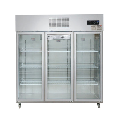 FED SUFG1500 Three Door Upright Display Freezer / 1835x760x1980 /2+2 Y Warranty