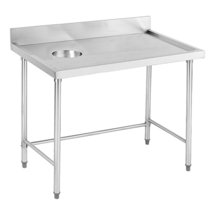 Modular Systems High Quality Stainless Steel Bench with splashback - SWCB-7-1200R