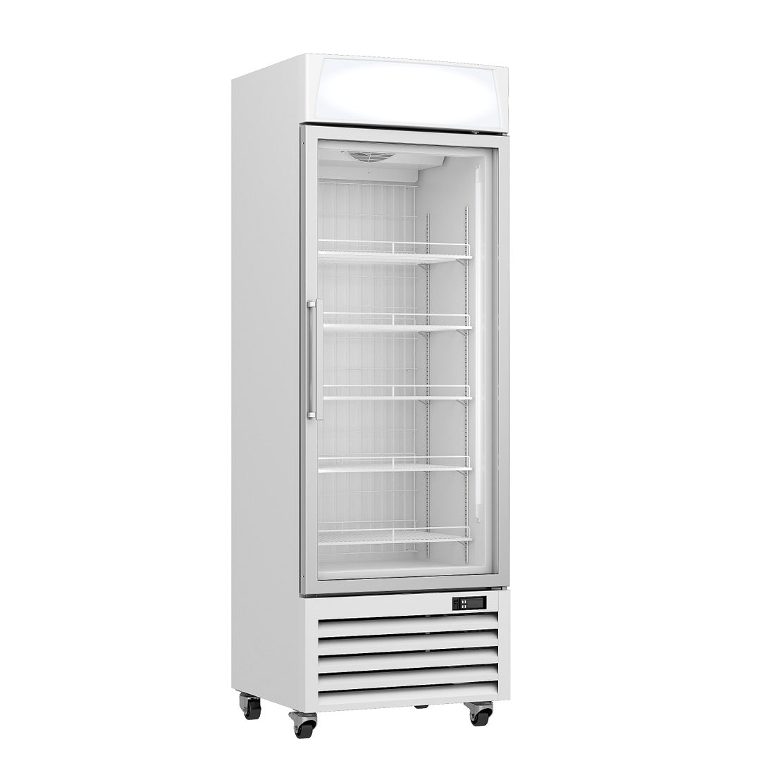 Thermaster LG-400PF 400L Upright Single Glass Door Freezer 670w
