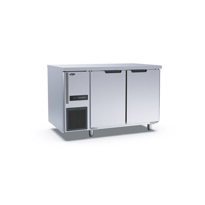 FED  TL1200TN Stainless Steel Double Door Workbench Fridge / 1200x700x850H / 2+2Y Warranty