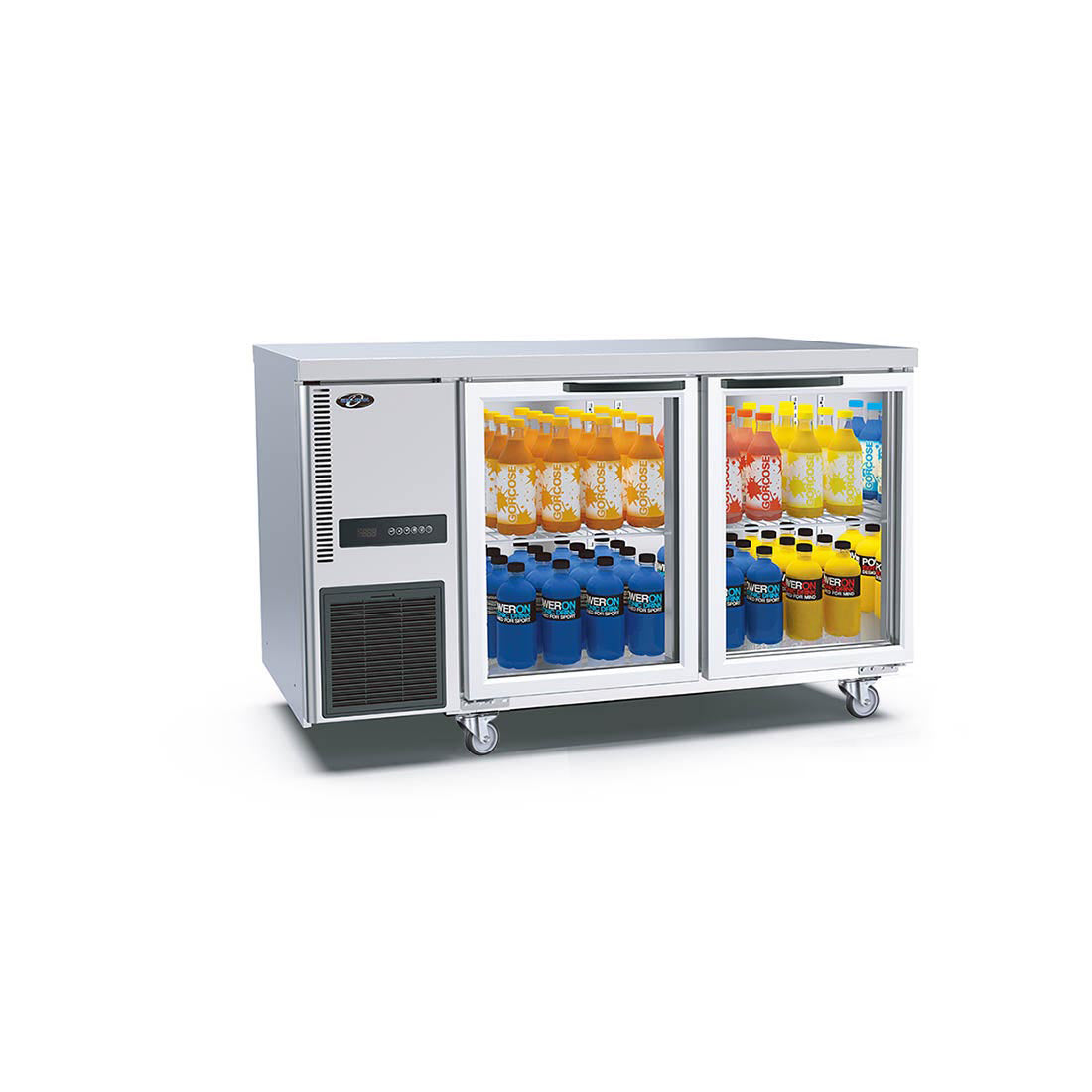 Thermaster TL1500TNG Glass Door Workbench Fridge 360L 1500mmW