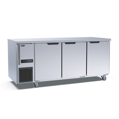 FED TL1800BT-3D Stainless Steel Triple Door Workbench Freezer