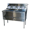 FED WFS-2/22 Gas Fish & Chips Fryer Two Pan Fryer 1310mm