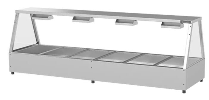 Woodson / W.HFSS26 / 2 Rows, 6 Bays Hot Food Displays  (Self Serve, 15A) - 3.6kW / 110kg / W2005 x D600 x H690 / 1Y Warranty