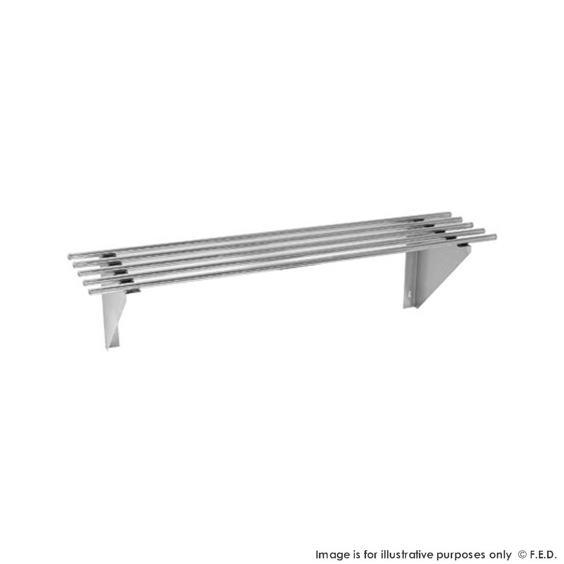 Modular systems 0900-WSP1 - Pipe Wallshelf 900mm