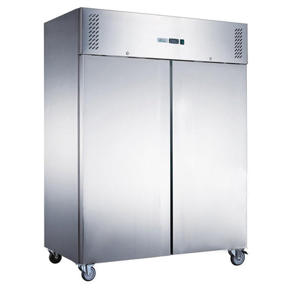 FED-X XURF1200SFV S/S Double Door Upright Freezer 1200L W1224mm